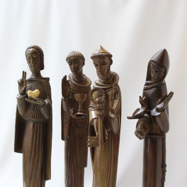 Statues bronze H 44 cm JL Rucki