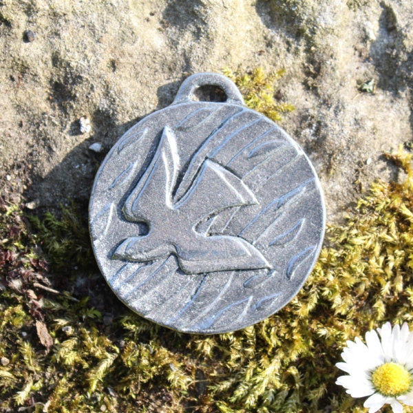 Médaillon Feu de l'Esprit étain ALD