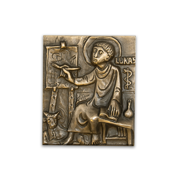 Plaque bronze "St Luc"