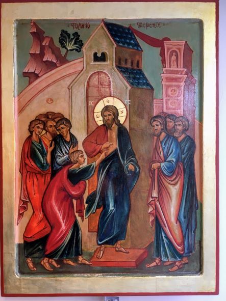 icône Jésus et St Thomas