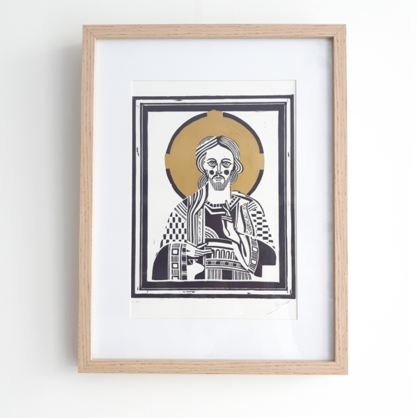 Estampe Christ Roi Emmanuel Brocart