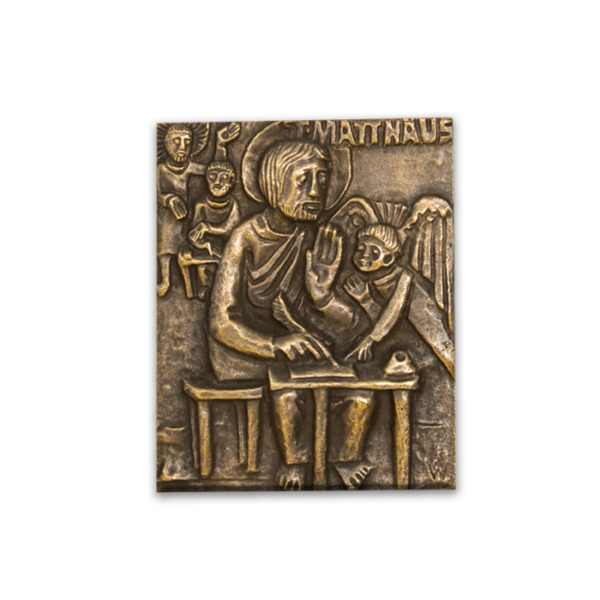 Plaque bronze "St Matthieu" M