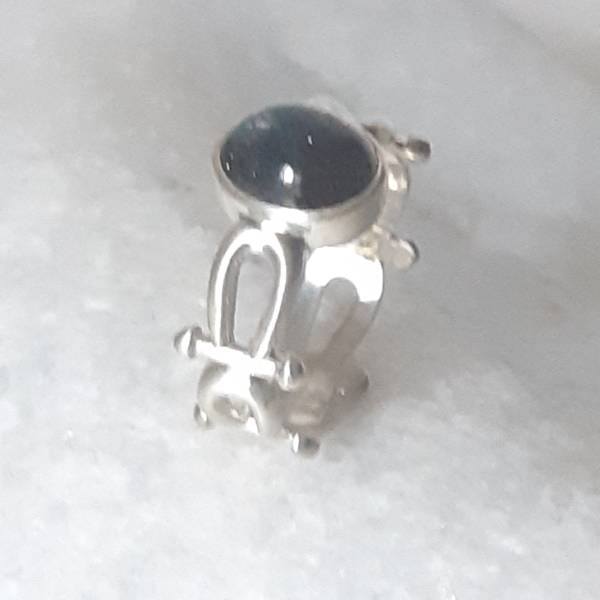 Bague argent et Labradorite J. Maffia