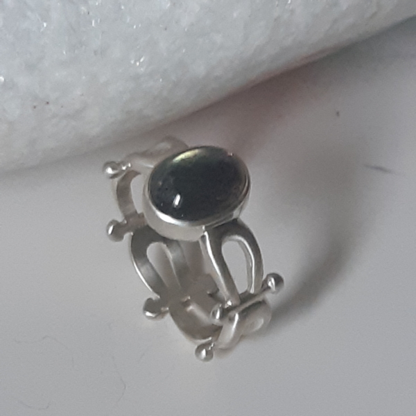 Bague argent et Labradorite J. Maffia
